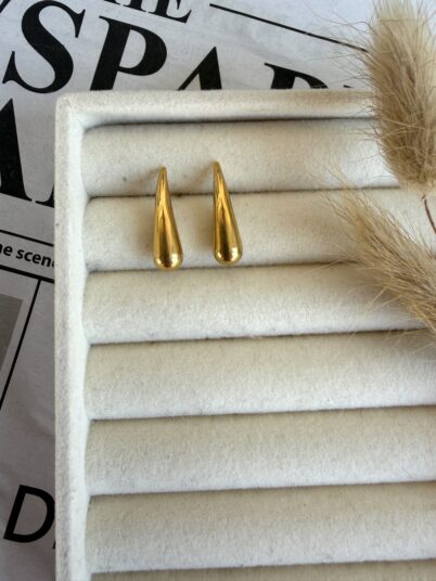 STEEL DEW EARRING