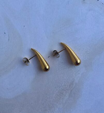 STEEL DEW EARRING