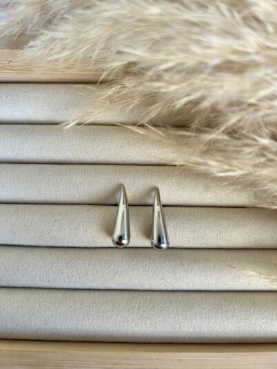 STEEL DEW EARRING