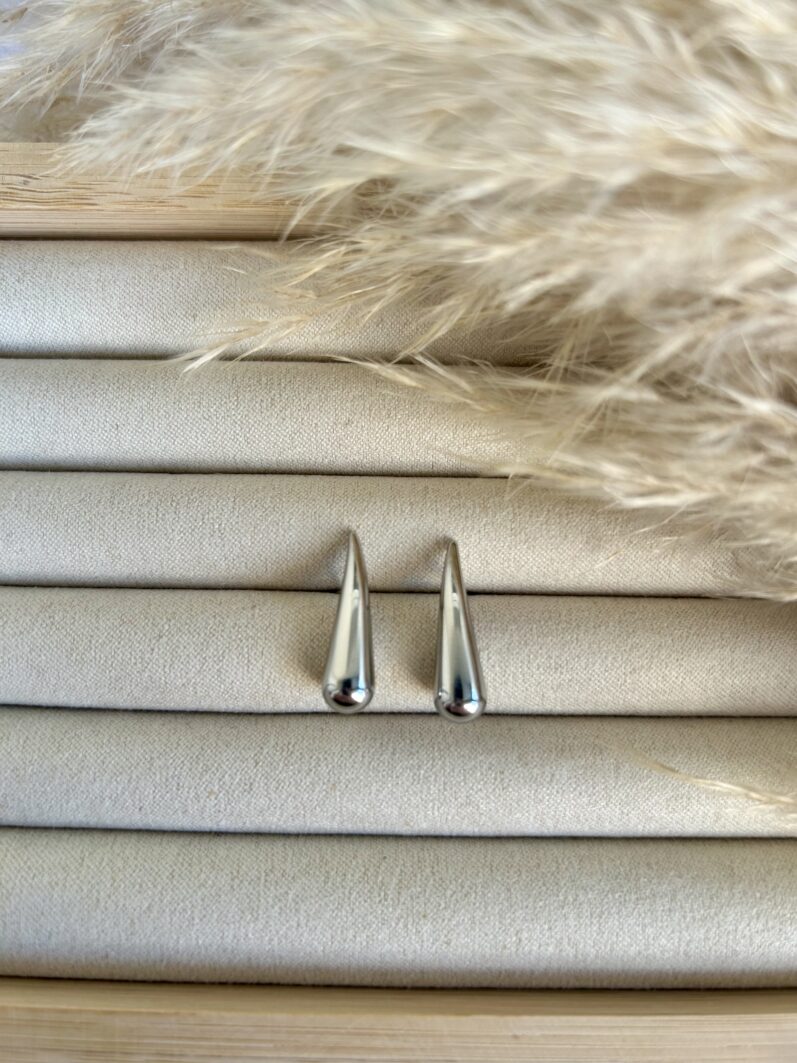 STEEL DEW EARRING