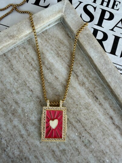 LYMINOUS HEART NECKLACE