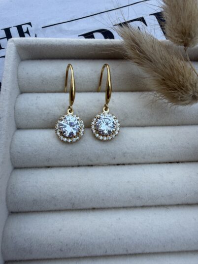 CRYSTAL CROWN EARRING