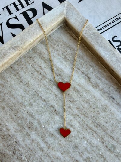 LINKED HEART NECKLACE