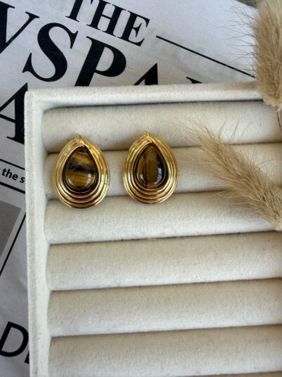BRONZE AURA EARRING