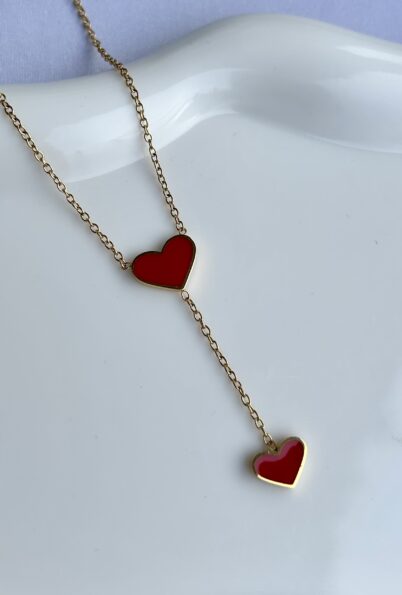 LINKED HEART NECKLACE