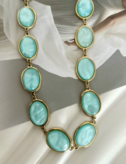 OPALINE GOLG NECKLACE