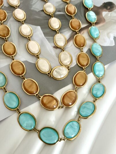 OPALINE GOLG NECKLACE